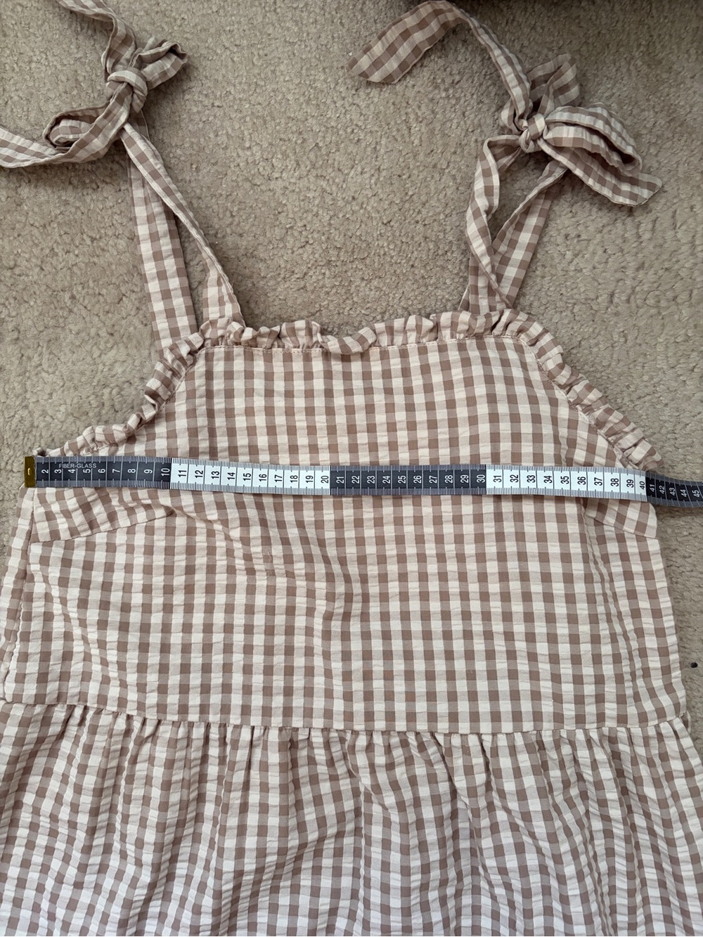 Tiered Gingham Maxi Dress - Picture 6 of 6
